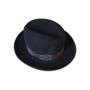 Bee Hats 100% Wool Navy Dark Blue Colored "Godfather" Hat  Size 7 1/8 USA